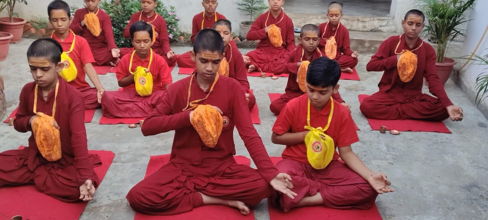 Children studying at Jan Kalyan Gurukul